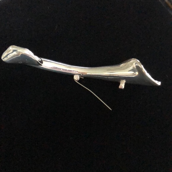 Vintage Sterling Silver & Gold Pin - Picture 4 of 4